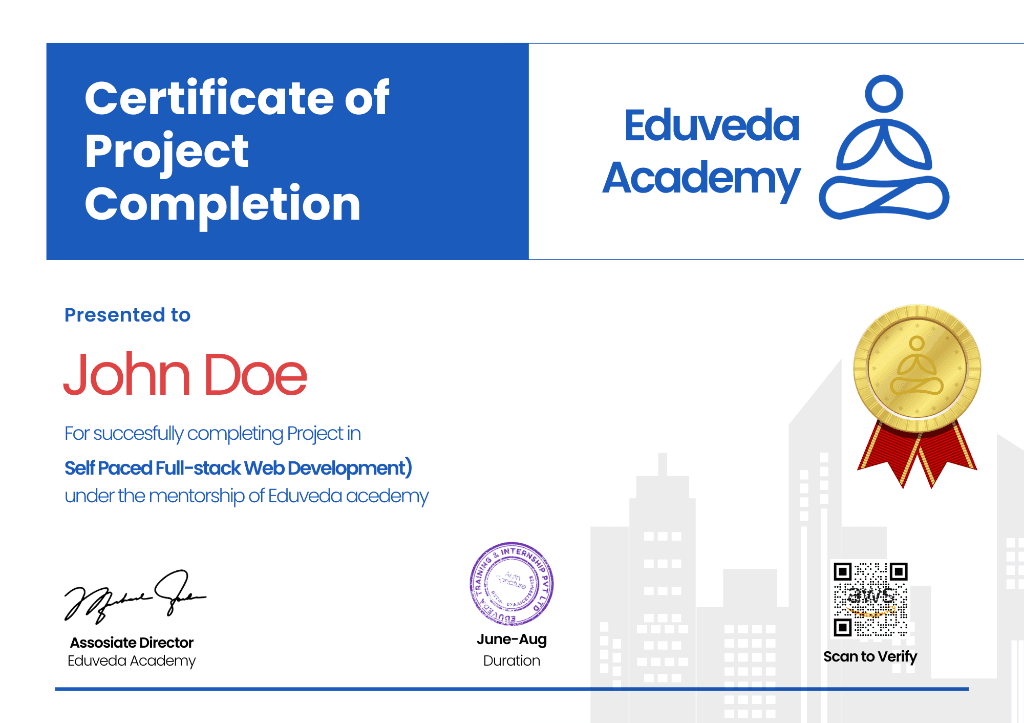 Project Completion Certificate
